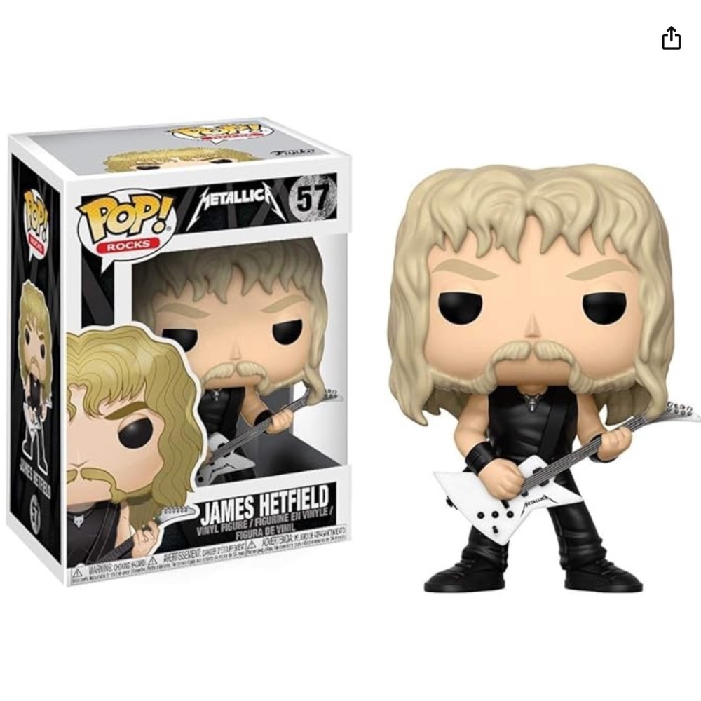 NEW Funko Pop Rocks: Metallica James Hetfield Vaulted Collectible Figure RARE